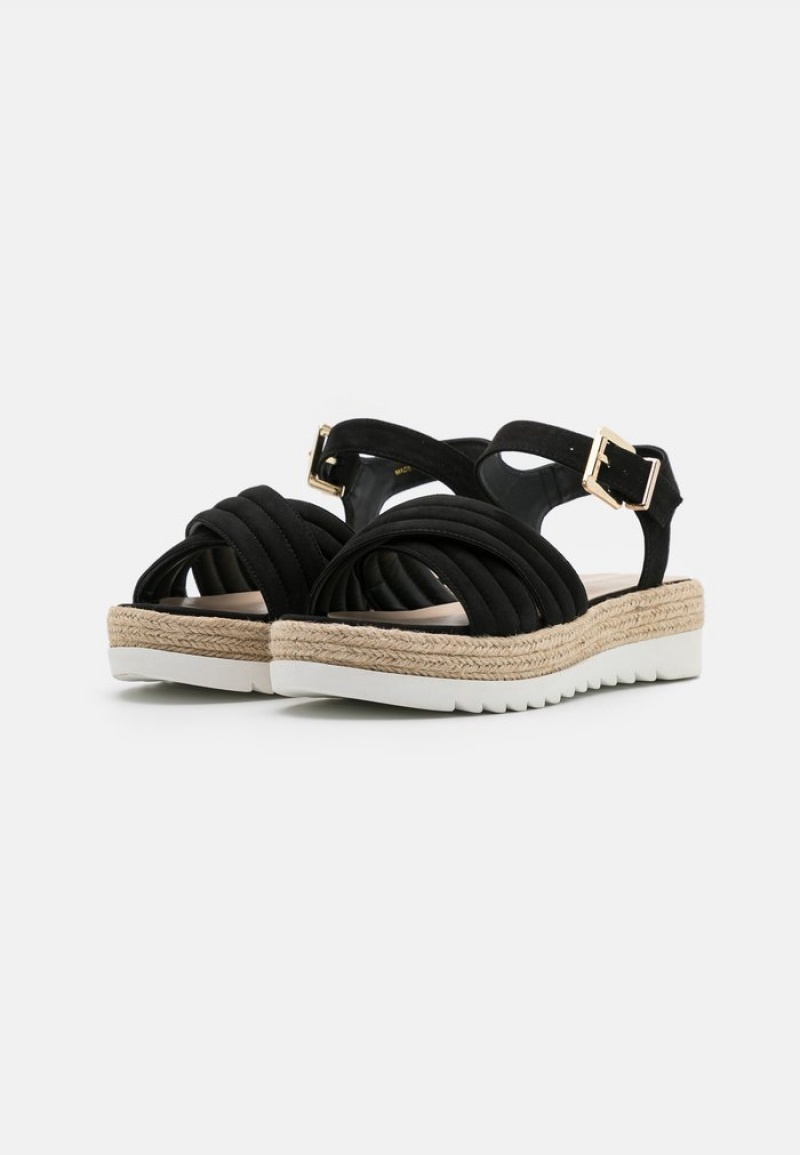 Anna Field Top 10 Platform Sandaler Dam Svarta | SE-WLVYBC076