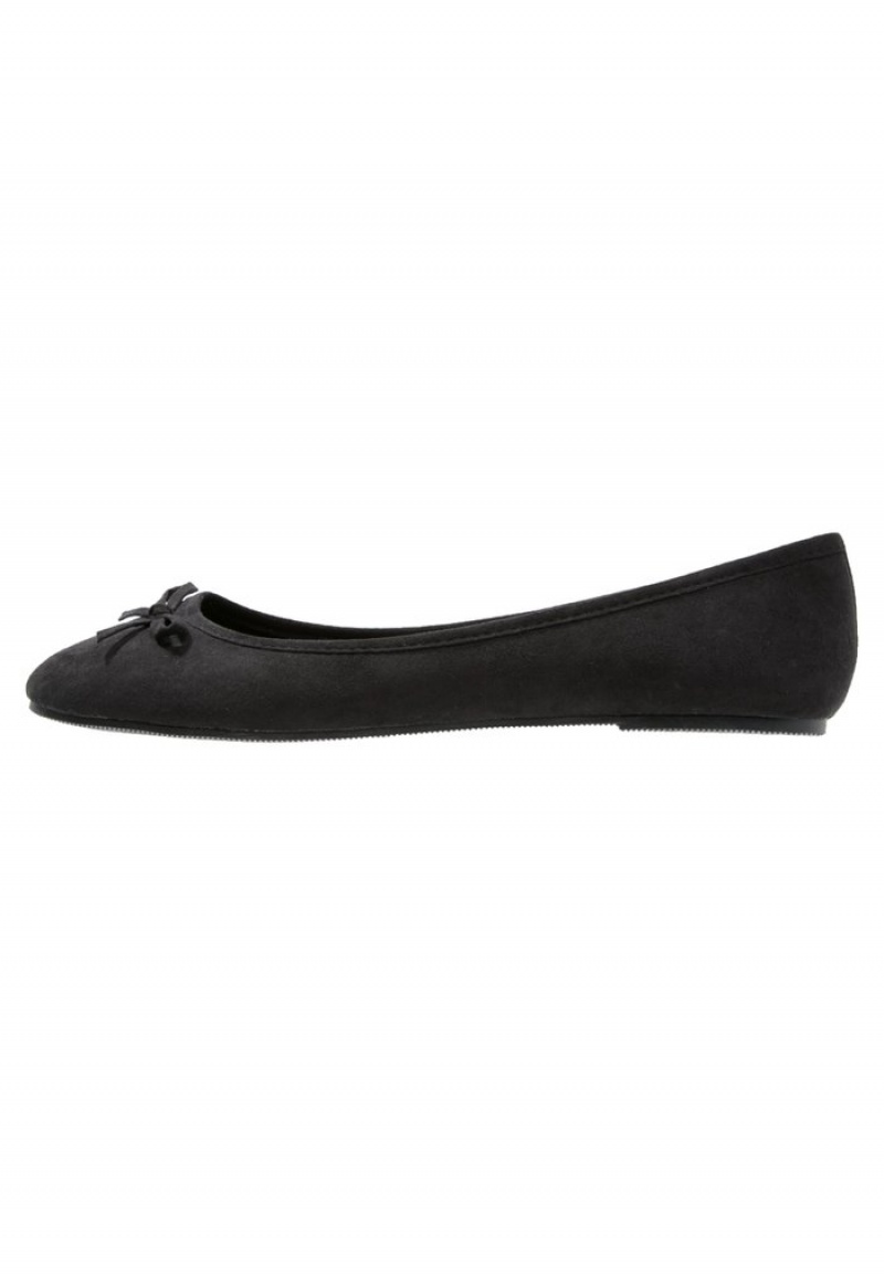 Anna Field Wholesale Ballet Pumps Ballerina Dam Svarta | SE-BEYODC182