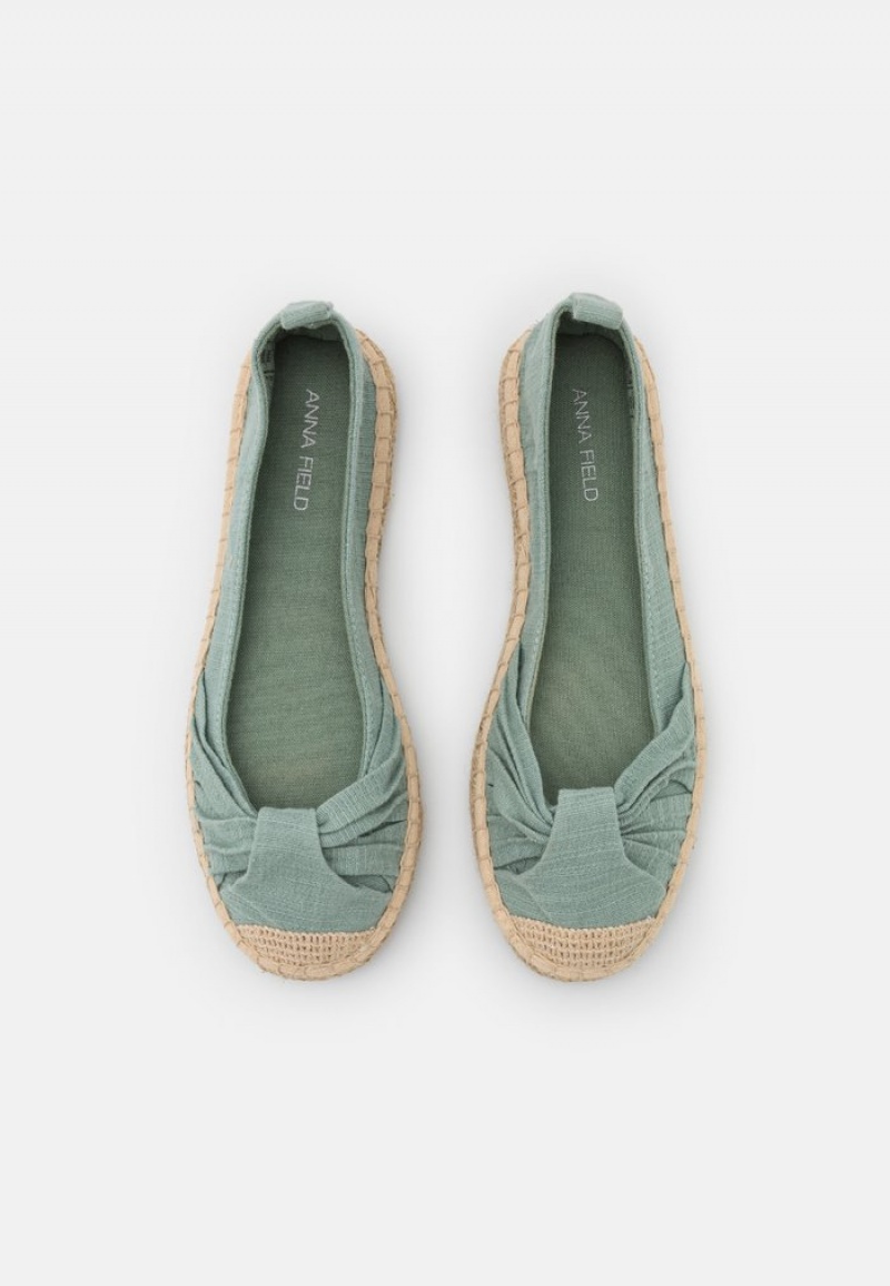 Anna Field Wholesale Espadrilles Ballerina Dam Mintgröna | SE-LHPYNA127