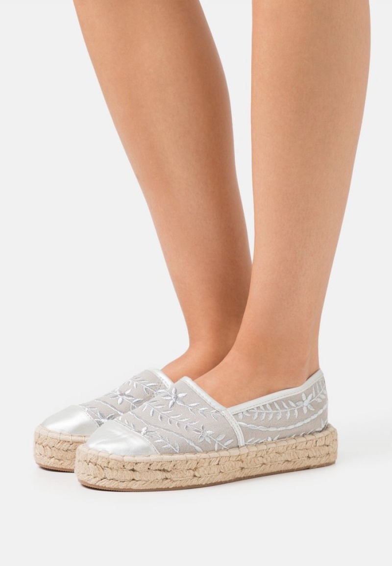 Anna Field Wholesale Espadrilles Låga Skor Dam Silver | SE-UAYKJC589