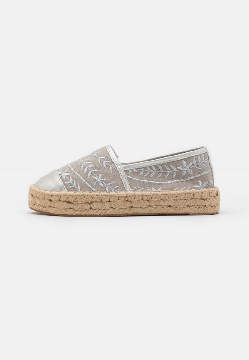 Anna Field Wholesale Espadrilles Låga Skor Dam Silver | SE-UAYKJC589