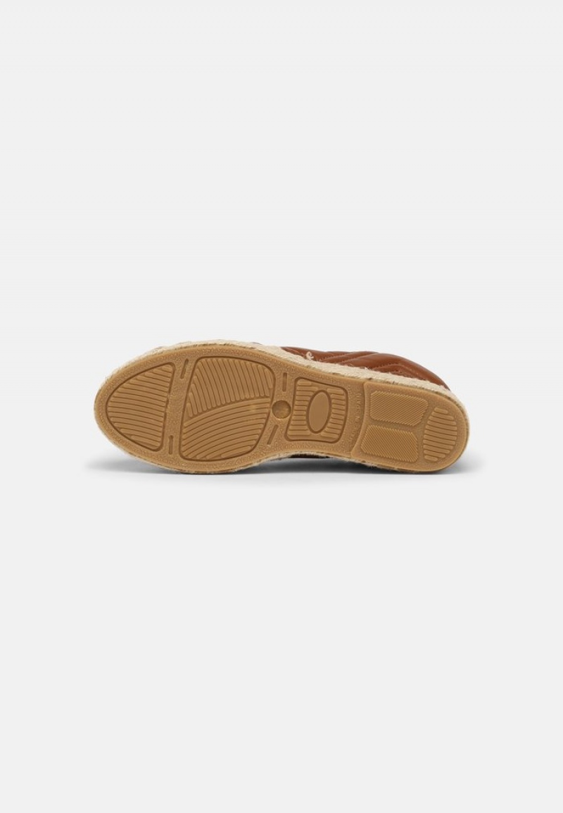 Anna Field Wholesale Leather Espadrilles Låga Skor Dam Bruna | SE-KNTFHR021