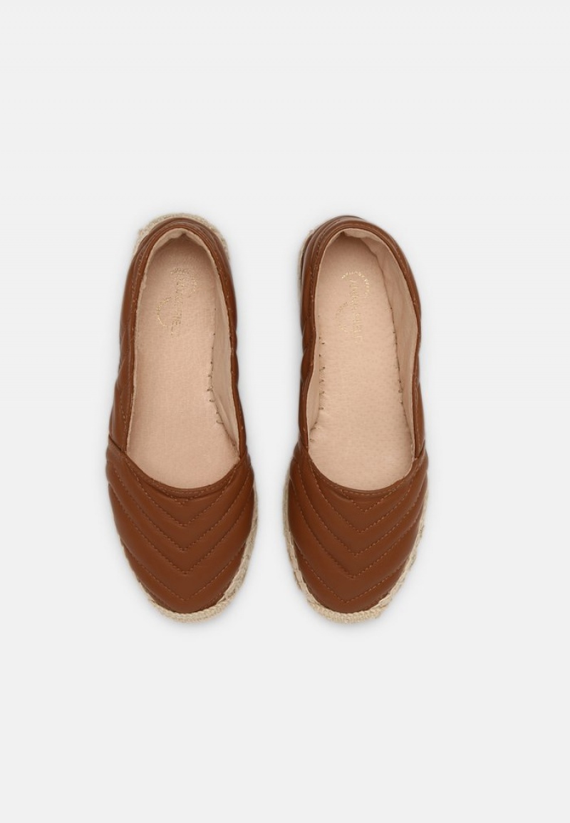 Anna Field Wholesale Leather Espadrilles Låga Skor Dam Bruna | SE-KNTFHR021