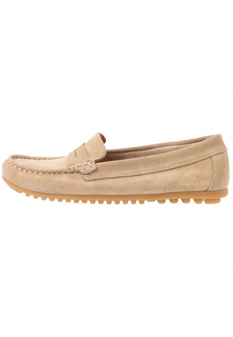 Anna Field Wholesale Leather Moccasins Låga Skor Dam Beige | SE-JKZQMA205