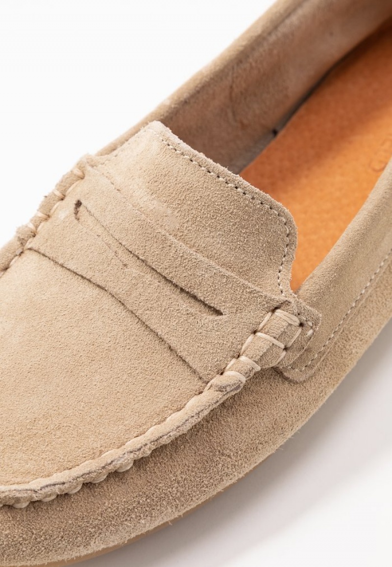 Anna Field Wholesale Leather Moccasins Låga Skor Dam Beige | SE-JKZQMA205