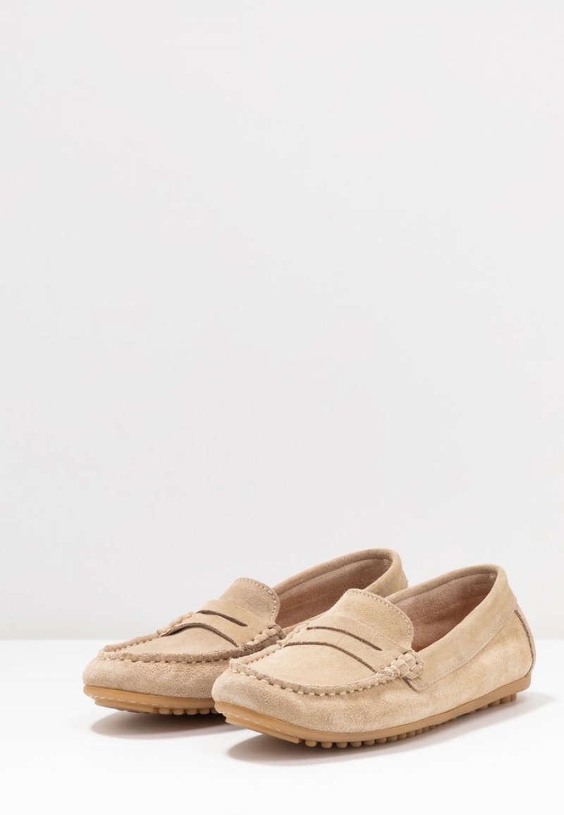 Anna Field Wholesale Leather Moccasins Låga Skor Dam Beige | SE-JKZQMA205