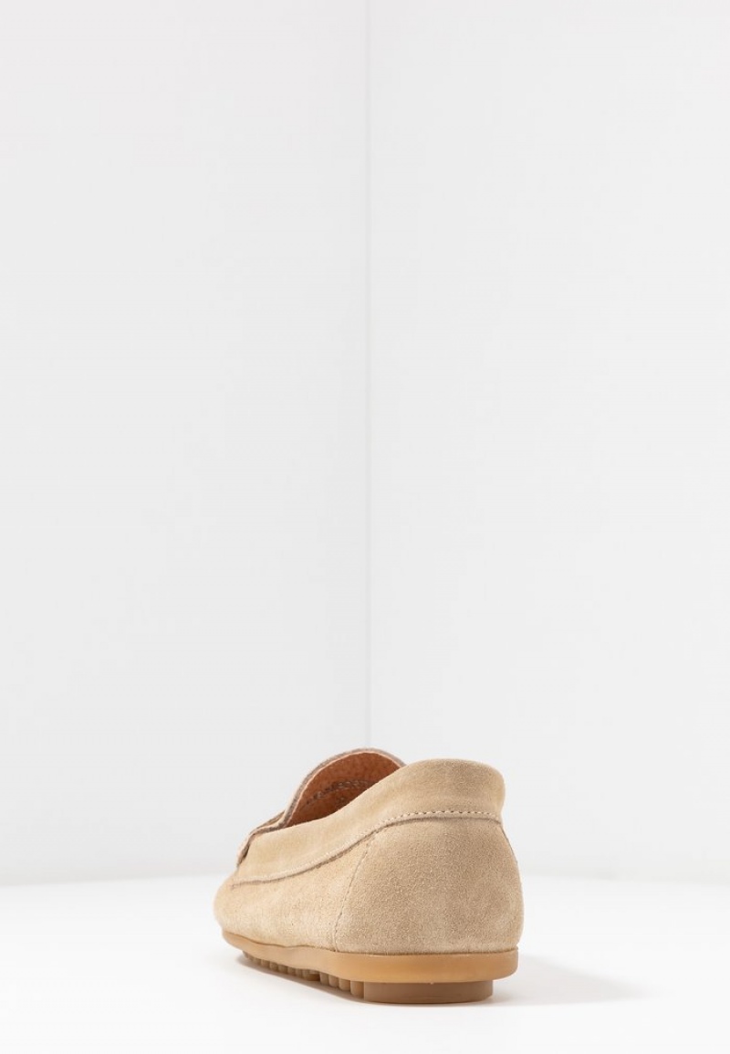 Anna Field Wholesale Leather Moccasins Låga Skor Dam Beige | SE-JKZQMA205