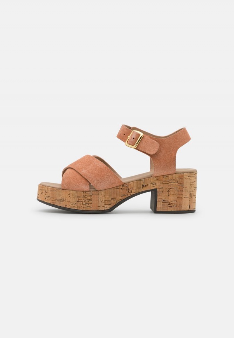 Anna Field Wholesale Leather Platform Sandaler Dam Bruna | SE-TEVRYK485